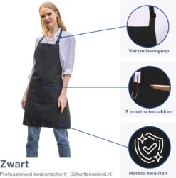 Schortenwinkel - Professioneel Keukenschort - Kookschort - Horeca - Zwart 8 Schortenwinkel - Professioneel Keukenschort - Kookschort - Horeca - Zwart -Keuken Benodigdheden Winkel 1180x1200 2