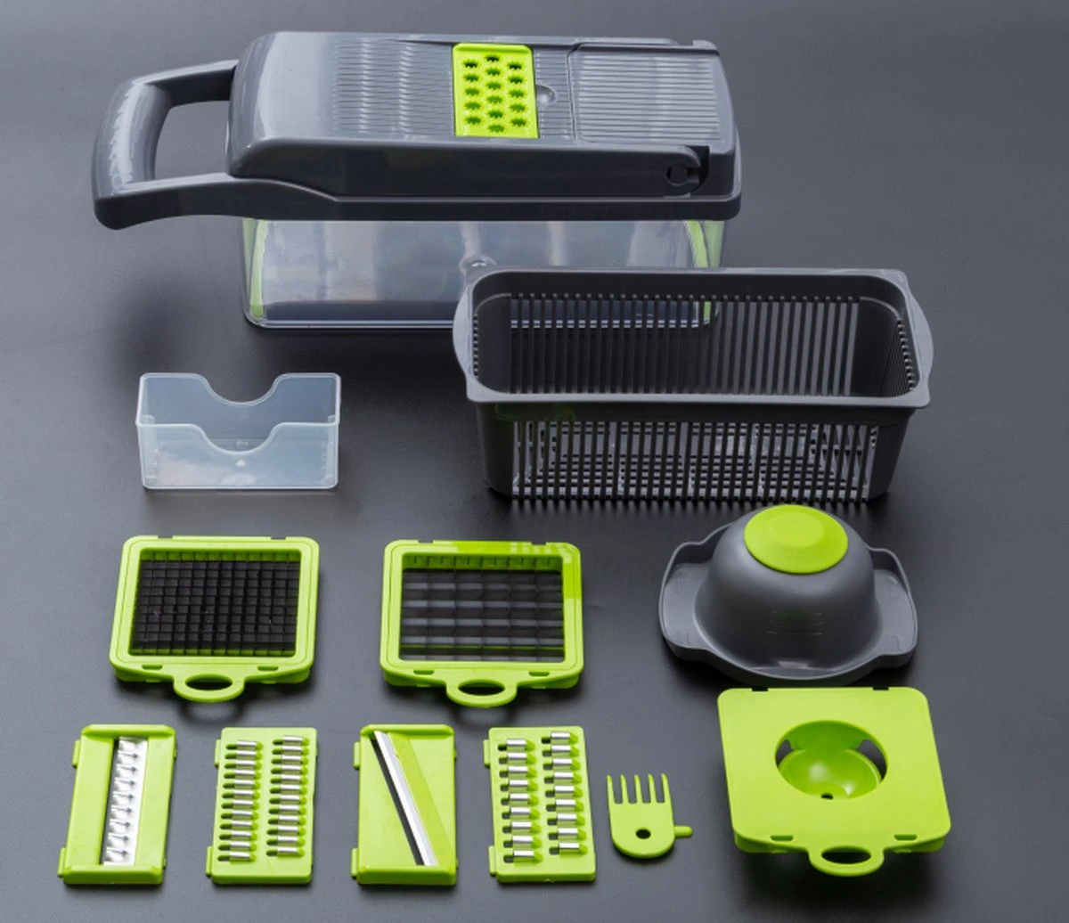 Merkloos Mandoline – Multifunctionele Groentesnijder – Nicer Dicer 7 Merkloos Mandoline – Multifunctionele Groentesnijder – Nicer Dicer - Afbeelding 7