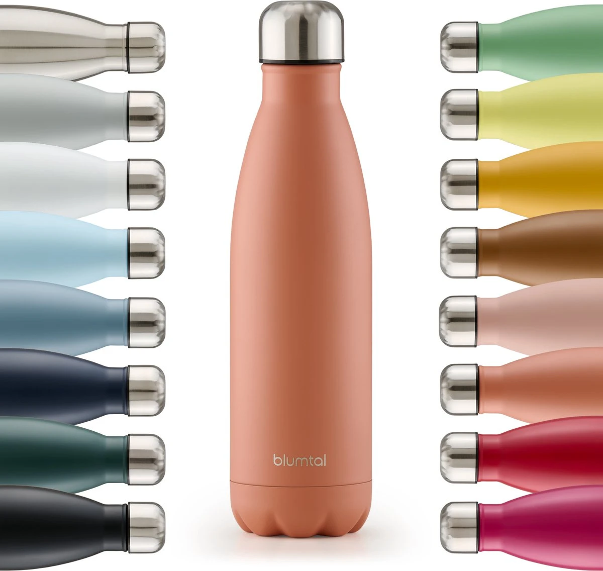 Blumtal Thermosfles - Met Dubbele Wand - Thermosbeker Koffie, Thee En Koele Dranken - Travel Mug - 500ml - Mineral Rood - Rood 1 Blumtal Thermosfles - Met Dubbele Wand - Thermosbeker Koffie, Thee En Koele Dranken - Travel Mug - 500ml - Mineral Rood - Rood