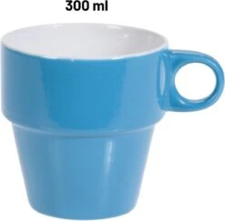 Orange85 Koffiekopjes - Met Houder - Set Van 6 - Gekleurd - 300 Ml - Keramiek -Keuken Benodigdheden Winkel 1200x1179