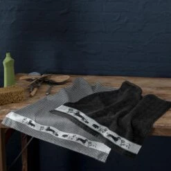 DDDDD Saar - 2x Theedoek & 2x Keukendoek - Black -Keuken Benodigdheden Winkel 1200x1200 1012