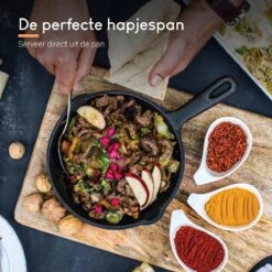 Ocina Gietijzeren Pan – ø30,5cm - Skillet - Koekenpan – Hapjespan – Koekenpan Inductie – Koekenpannenset - Gietijzeren Pan Bbq - Gietijzer 16 Ocina Gietijzeren Pan – ø30,5cm - Skillet - Koekenpan – Hapjespan – Koekenpan Inductie – Koekenpannenset - Gietijzeren Pan Bbq - Gietijzer -Keuken Benodigdheden Winkel 1200x1200 15