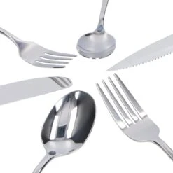 Deleca 12 Persoons Bestekset (72-delig) - Lepels, Messen, Vorken & Steakmessen - Vaatwasserbestendig - Zilver / RVS 17 Deleca 12 Persoons Bestekset (72-delig) - Lepels, Messen, Vorken & Steakmessen - Vaatwasserbestendig - Zilver / RVS -Keuken Benodigdheden Winkel 1200x1200 441