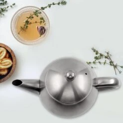 Vaja Valerie - Theepot Met Filter - Dubbelwandig - RVS - 1.2L -Keuken Benodigdheden Winkel 1200x1200 571