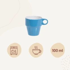 Orange85 Koffiekopjes - Met Houder - Set Van 6 - Gekleurd - 300 Ml - Keramiek -Keuken Benodigdheden Winkel 1200x1200 576