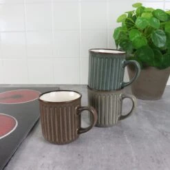 OTIX Koffiekopjes - Met Oor - Set Van 4 - Aardewerk - 250 Ml -Keuken Benodigdheden Winkel 1200x1200 587