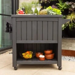 BluMill BBQ Tafel - Inclusief Koelvak 80 Liter - Op Wieltjes - Met Flessenopener - 102 X 46 X 86,5 Cm -Keuken Benodigdheden Winkel 1200x1200 650