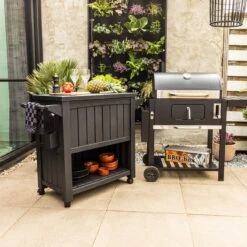 BluMill BBQ Tafel - Inclusief Koelvak 80 Liter - Op Wieltjes - Met Flessenopener - 102 X 46 X 86,5 Cm -Keuken Benodigdheden Winkel 1200x1200 653
