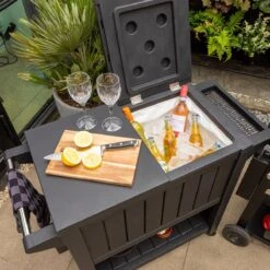BluMill BBQ Tafel - Inclusief Koelvak 80 Liter - Op Wieltjes - Met Flessenopener - 102 X 46 X 86,5 Cm -Keuken Benodigdheden Winkel 1200x1200 655