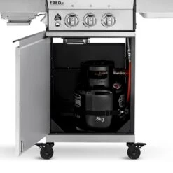 Burnhard Gas BBQ FRED JR. Deluxe - 2 Branders - Incl. Keramische Infraroodbrander & Afdekhoes - Deluxe 26 Burnhard Gas BBQ FRED JR. Deluxe - 2 Branders - Incl. Keramische Infraroodbrander & Afdekhoes - Deluxe -Keuken Benodigdheden Winkel 1200x1200 730