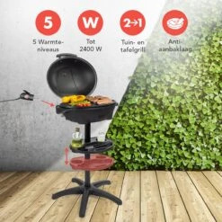 KitchenBrothers Elektrische BBQ - Met Grillplaat - Anti-aanbaklaag - Incl. Plank/Houders - Grilloppervlak 46,5x33,8cm - Tot 300°C - 2400W - Zwart 12 KitchenBrothers Elektrische BBQ - Met Grillplaat - Anti-aanbaklaag - Incl. Plank/Houders - Grilloppervlak 46,5x33,8cm - Tot 300°C - 2400W - Zwart -Keuken Benodigdheden Winkel 1200x1200 772