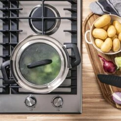 BK Flow Cool Black Glas Kookpannenset - 4-delig - Zwart - Glazen Deksel - Veilig Afgietsysteem - Inductie 9 BK Flow Cool Black Glas Kookpannenset - 4-delig - Zwart - Glazen Deksel - Veilig Afgietsysteem - Inductie -Keuken Benodigdheden Winkel 1200x1200 98