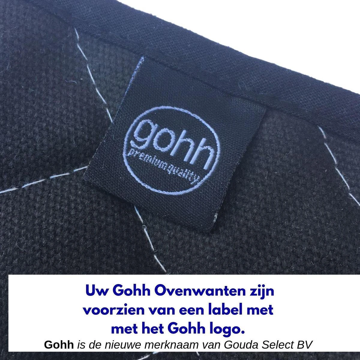 Gohh 2 Canvas Ovenhandschoenen Ovenwanten Zwart - 33 Cm (tot 300 Graden) 3 Gohh 2 Canvas Ovenhandschoenen Ovenwanten Zwart - 33 Cm (tot 300 Graden) - Afbeelding 3