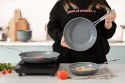 Swiss Pro+ - Koekenpannenset - 3 Delig - Keramisch - Inductie - Milieuvriendelijk - PFAS - PFOA Vrij - Sapphire Green -Keuken Benodigdheden Winkel 1200x799 4