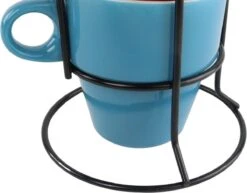 Orange85 Koffiekopjes - Met Houder - Set Van 6 - Gekleurd - 300 Ml - Keramiek -Keuken Benodigdheden Winkel 1200x936