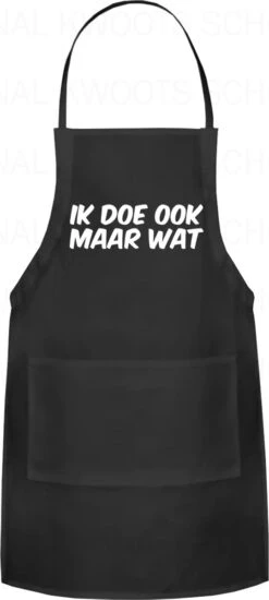 IK DOE OOK MAAR WAT Unisex Schort - Zwart - One Size (volwassenen) - Keuken Schort - Barbeque BBQ Schort - Bedieningsschort - Grappige Teksten - Original Kwoots- Voor Zowel Mannen Als Vrouwen - Verstelbaar - Wasbaar - Cadeau - Apron 11 IK DOE OOK MAAR WAT Unisex Schort - Zwart - One Size (volwassenen) - Keuken Schort - Barbeque BBQ Schort - Bedieningsschort - Grappige Teksten - Original Kwoots- Voor Zowel Mannen Als Vrouwen - Verstelbaar - Wasbaar - Cadeau - Apron -Keuken Benodigdheden Winkel 539x1200