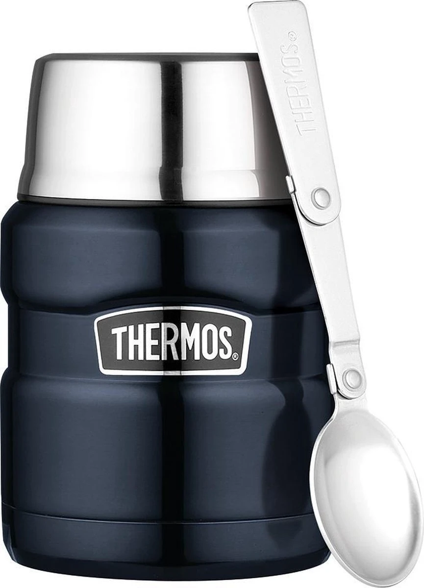 Thermos King Voedseldrager - 450 Ml - Blauw 1 Thermos King Voedseldrager - 450 Ml - Blauw