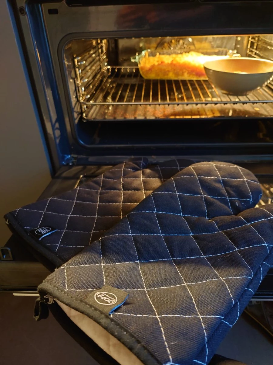 Gohh 2 Canvas Ovenhandschoenen Ovenwanten Zwart - 33 Cm (tot 300 Graden) 4 Gohh 2 Canvas Ovenhandschoenen Ovenwanten Zwart - 33 Cm (tot 300 Graden) - Afbeelding 4